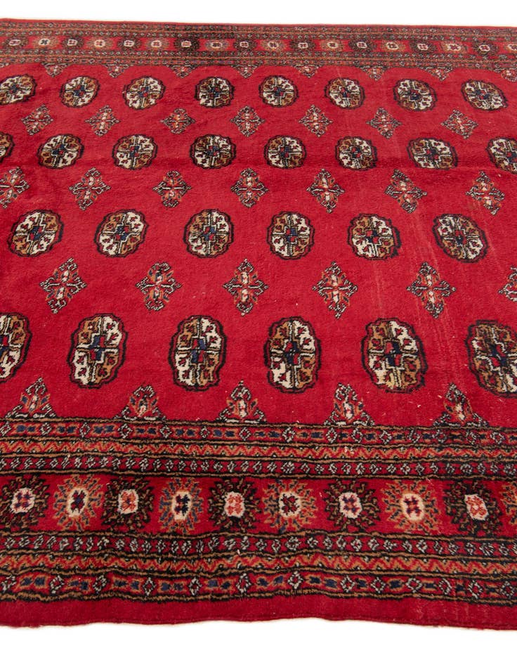 Detail image of 6' 1 x 9' 1  Hand Knotted Afghan Ersari Wool Rug