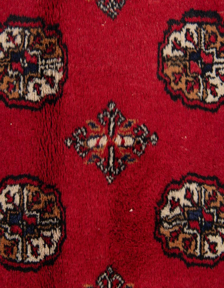 Detail image of 6' 1 x 9' 1  Hand Knotted Afghan Ersari Wool Rug