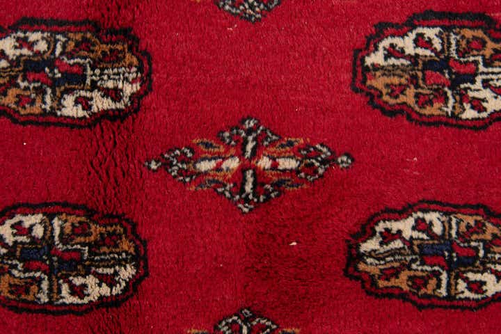 6' 1 x 9' 1 Hand Knotted Afghan Ersari Wool Rug