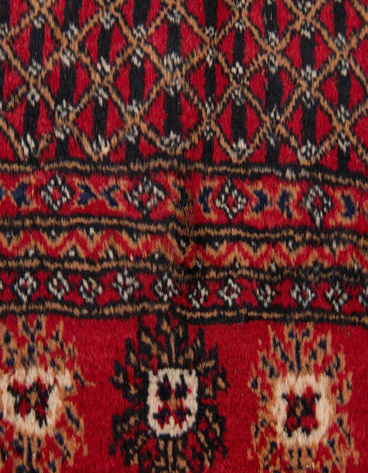 Detail image of 6' 1 x 9' 1  Hand Knotted Afghan Ersari Wool Rug