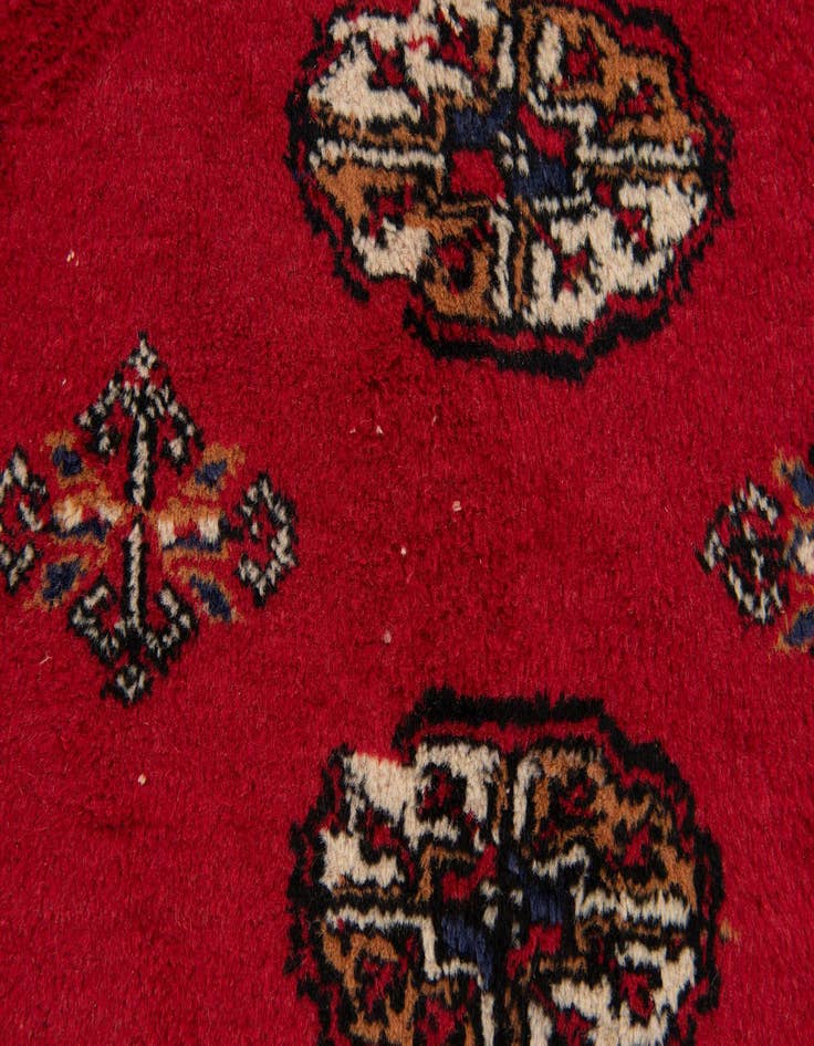 Detail image of 6' 1 x 9' 1  Hand Knotted Afghan Ersari Wool Rug