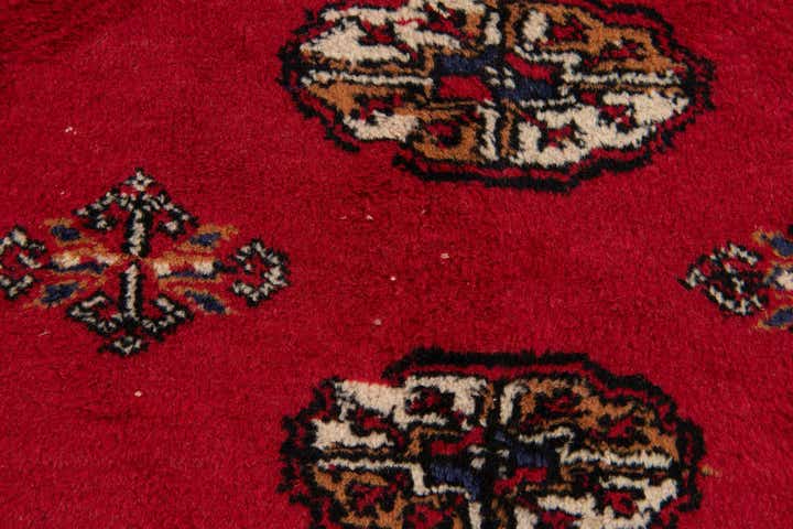 6' 1 x 9' 1 Hand Knotted Afghan Ersari Wool Rug