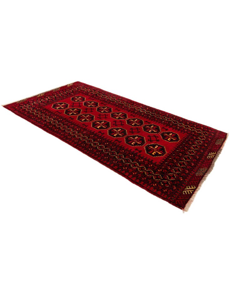 Detail image of 3' 5 x 6' 1 Hand Knotted Afghan Ersari Wool Rug