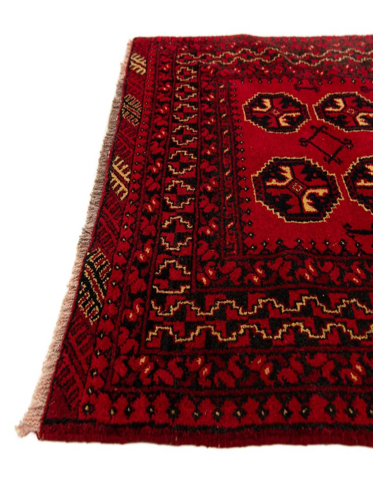 Detail image of 3' 5 x 6' 1 Hand Knotted Afghan Ersari Wool Rug