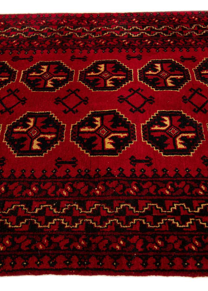3' 5 x 6' 1 Hand Knotted Afghan Ersari Wool Rug
