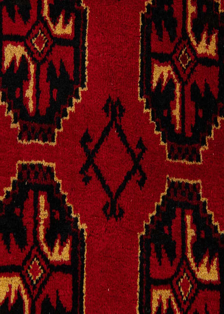 3' 5 x 6' 1 Hand Knotted Afghan Ersari Wool Rug