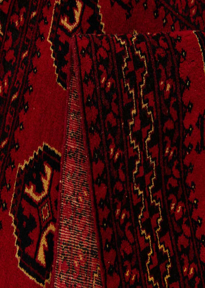 3' 5 x 6' 1 Hand Knotted Afghan Ersari Wool Rug