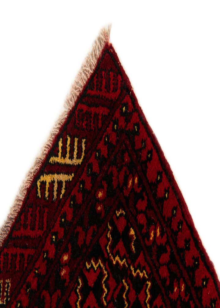 3' 5 x 6' 1 Hand Knotted Afghan Ersari Wool Rug