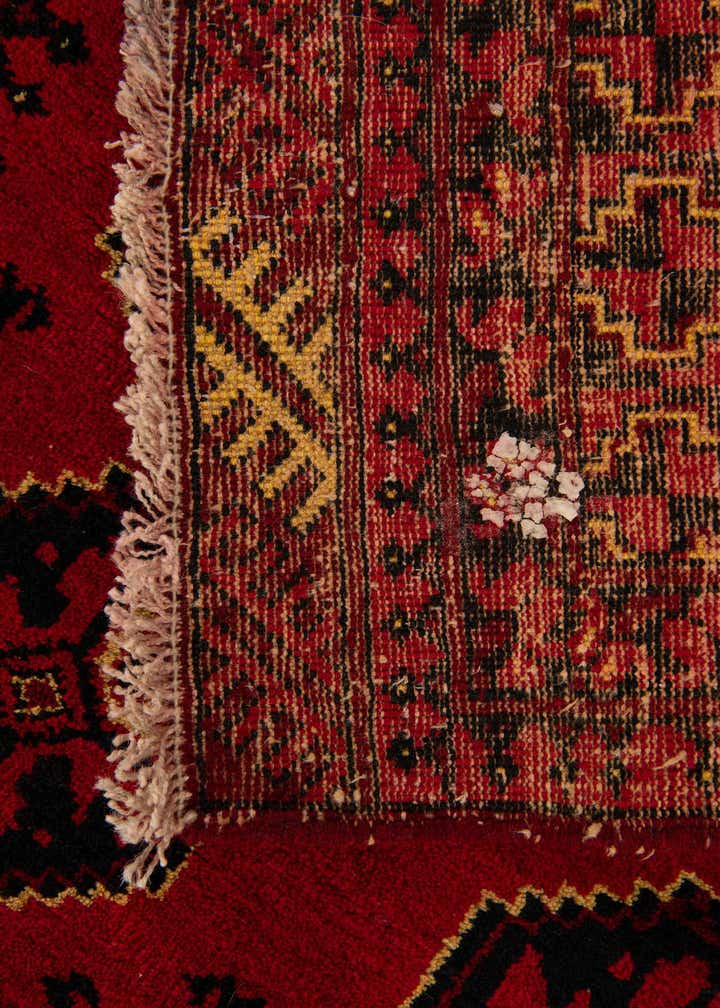 3' 5 x 6' 1 Hand Knotted Afghan Ersari Wool Rug