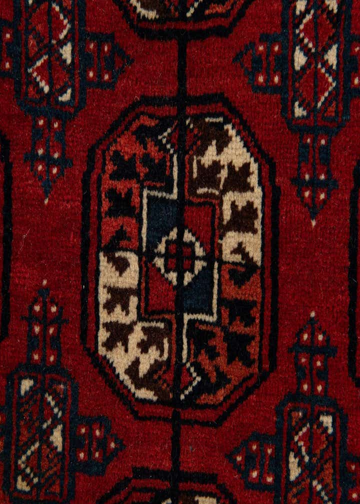 4' 10 x 6' 4 Hand Knotted Afghan Ersari Oriental Wool Rug