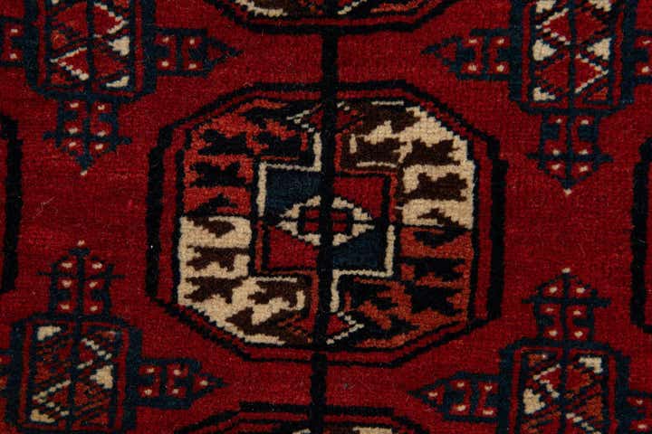 4' 10 x 6' 4 Hand Knotted Afghan Ersari Oriental Wool Rug