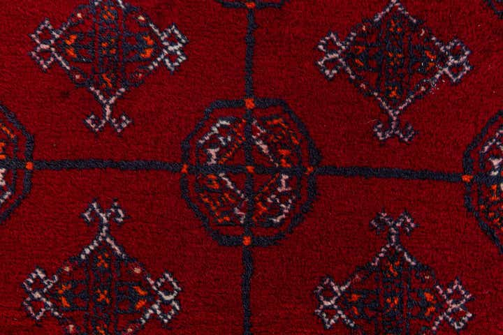 3' 7 x 6' 4 Hand Knotted Afghan Ersari Oriental Wool Rug