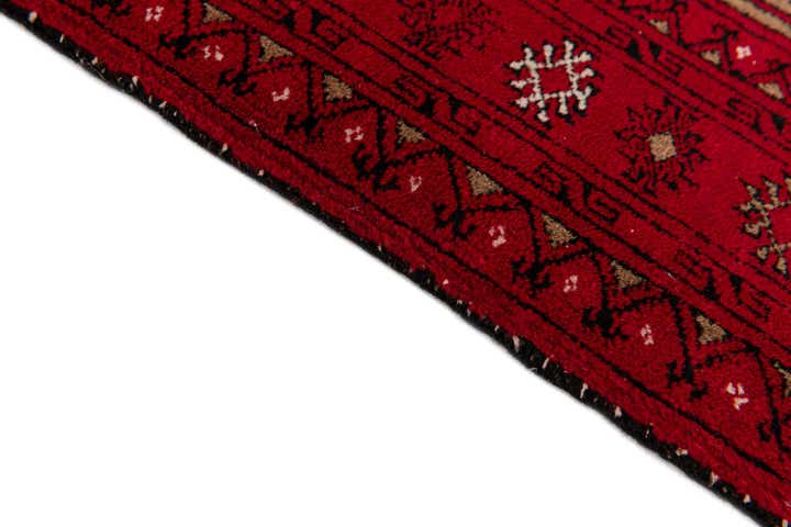 2' 6 x 3' 9 Hand Knotted Afghan Ersari Wool Rug