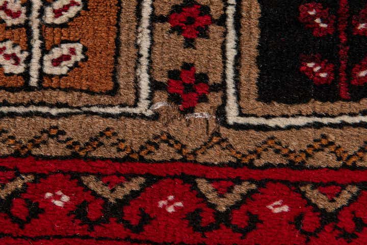 2' 6 x 3' 9 Hand Knotted Afghan Ersari Wool Rug