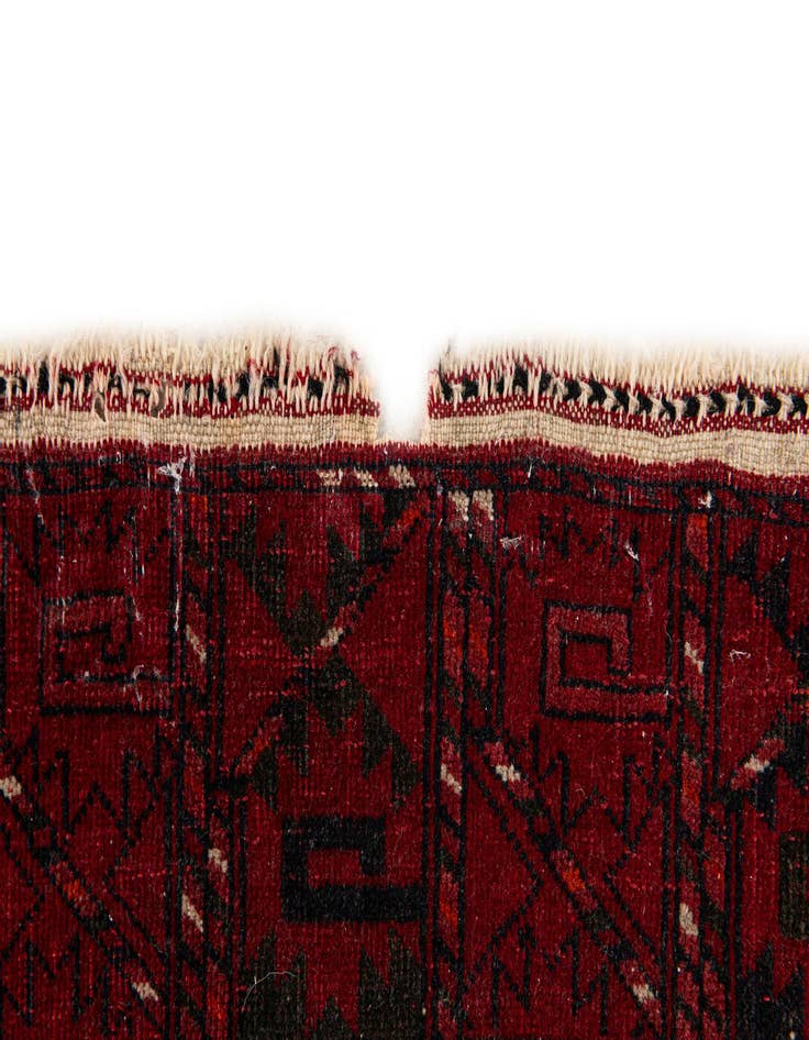 Detail image of 5' x 6' 10 Hand Knotted Afghan Ersari Wool Rug