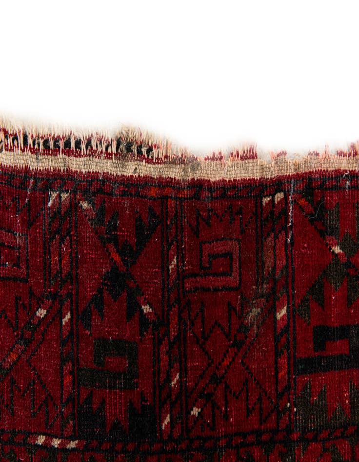 Detail image of 5' x 6' 10 Hand Knotted Afghan Ersari Wool Rug