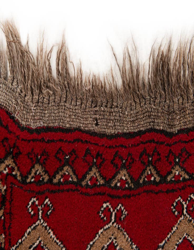 Detail image of 2' 6 x 3' 11  Hand Knotted Afghan Ersari Wool Rug