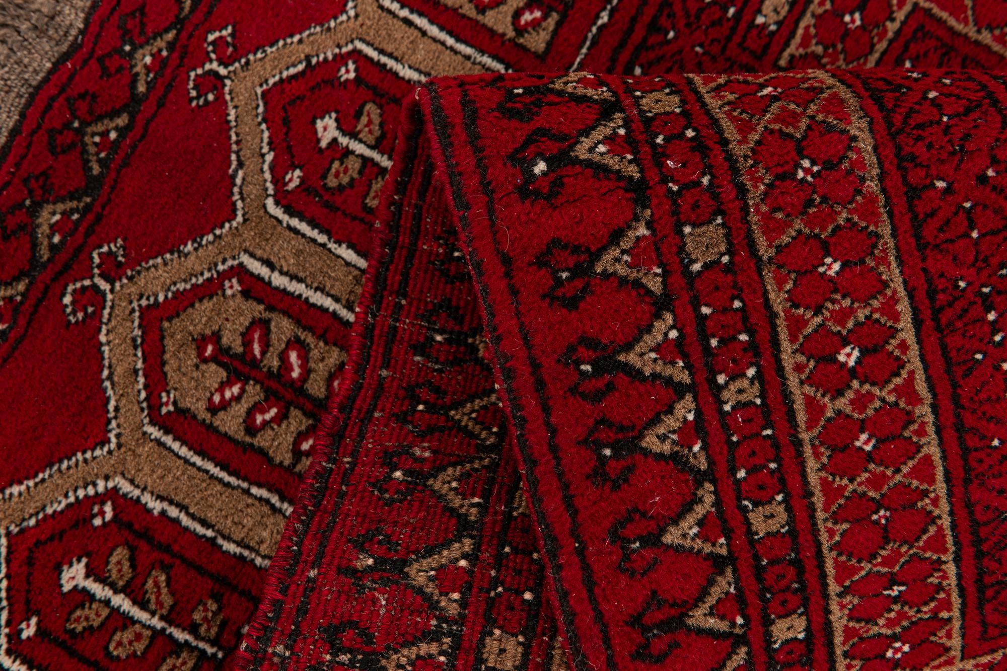75cm x 120cm anudado a mano Afghan Ersari Alfombra Lana