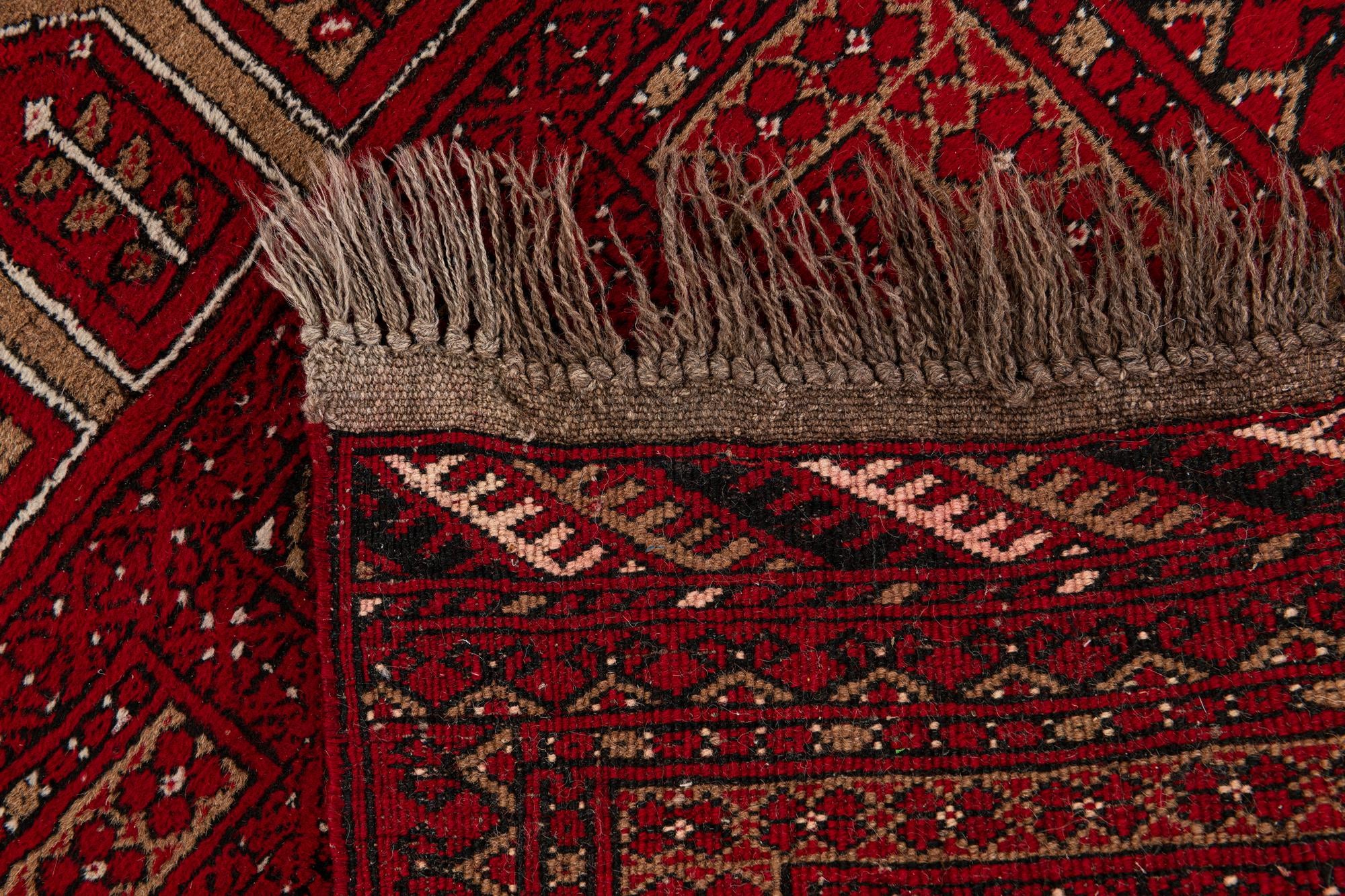 75cm x 120cm anudado a mano Afghan Ersari Alfombra Lana