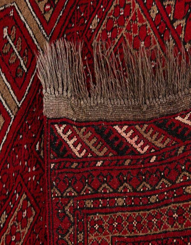 Detail image of 2' 6 x 3' 11  Hand Knotted Afghan Ersari Wool Rug