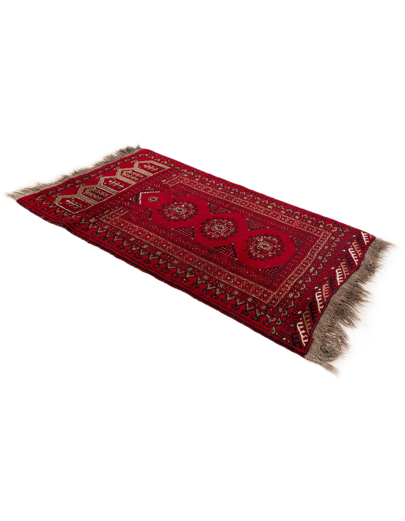 75cm x 120cm anudado a mano Afghan Ersari Alfombra Lana