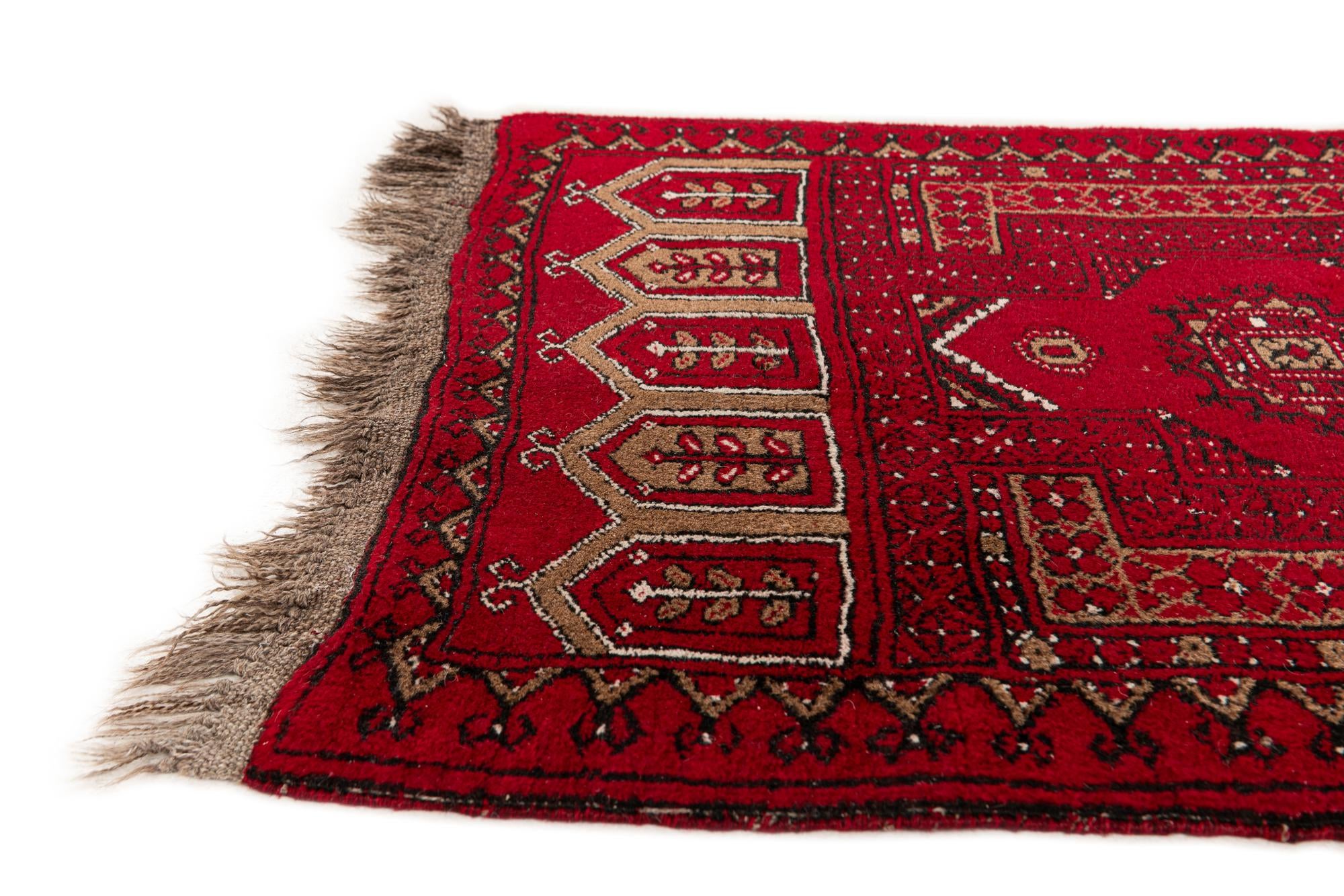 75cm x 120cm anudado a mano Afghan Ersari Alfombra Lana