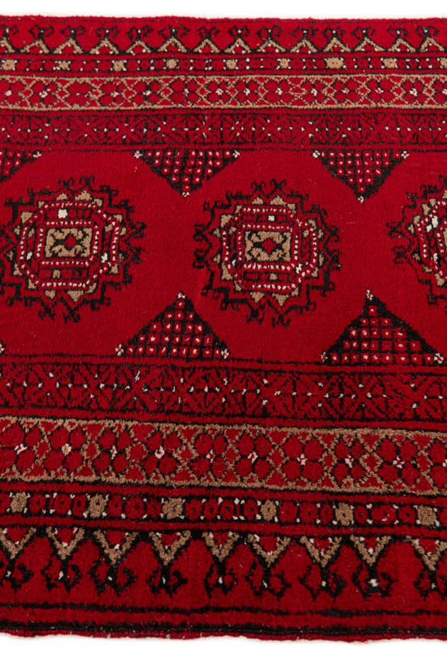 Detail image of 75cm x 120cm anudado a mano Afghan Ersari Alfombra Lana