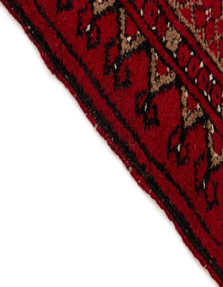 Detail image of 2' 6 x 3' 11  Hand Knotted Afghan Ersari Wool Rug