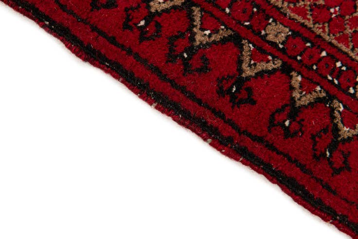Detail image of 75cm x 120cm anudado a mano Afghan Ersari Alfombra Lana