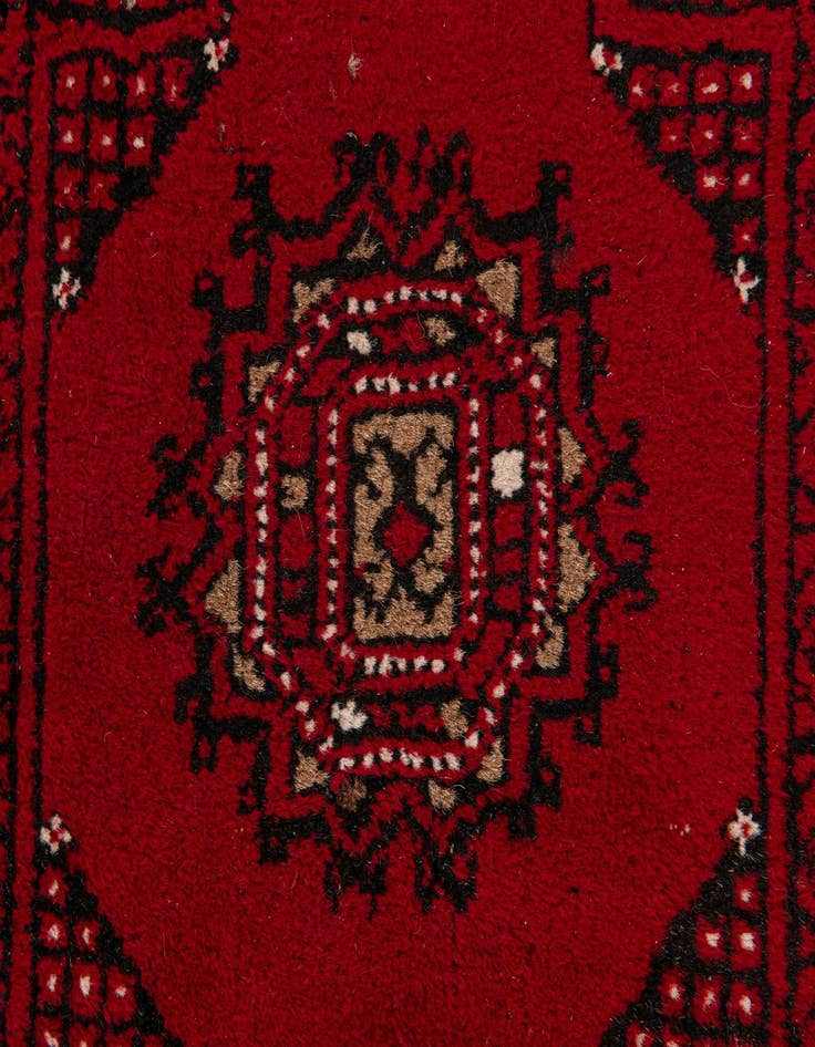 Detail image of 2' 6 x 3' 11  Hand Knotted Afghan Ersari Wool Rug