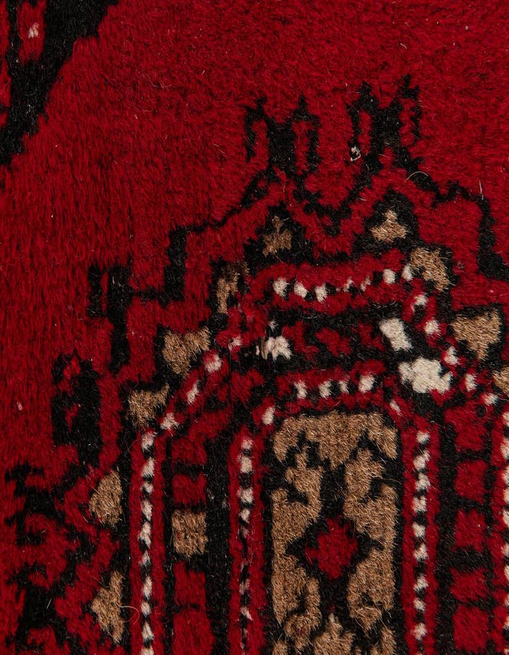 Detail image of 2' 6 x 3' 11  Hand Knotted Afghan Ersari Wool Rug
