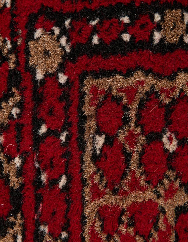 Detail image of 2' 6 x 3' 11  Hand Knotted Afghan Ersari Wool Rug
