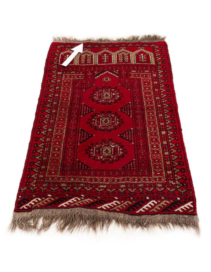 75cm x 120cm anudado a mano Afghan Ersari Alfombra Lana