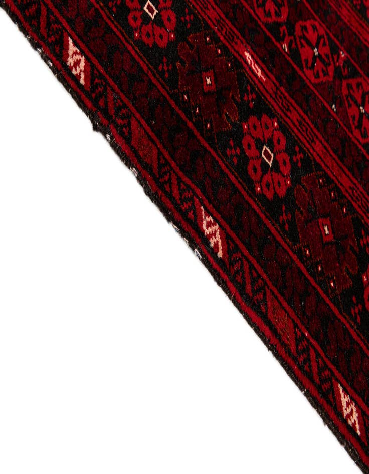 Detail image of 6' 8 x 10' 1 Hand Knotted Afghan Ersari Wool Rug