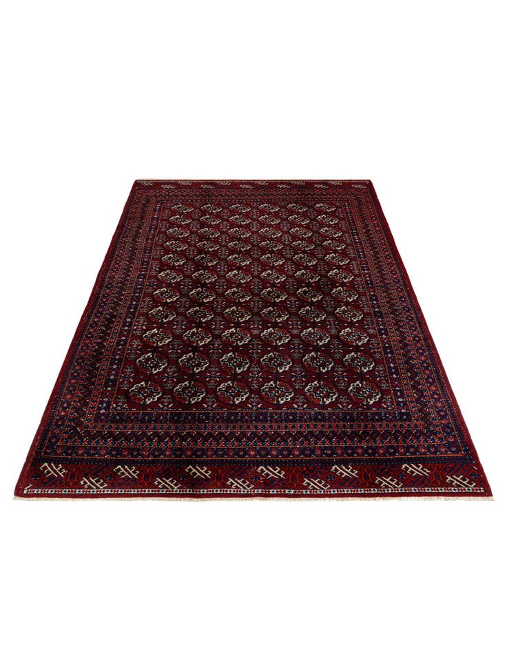 Detail image of 6' 8 x 9' 11 Hand Knotted Afghan Ersari Wool Rug