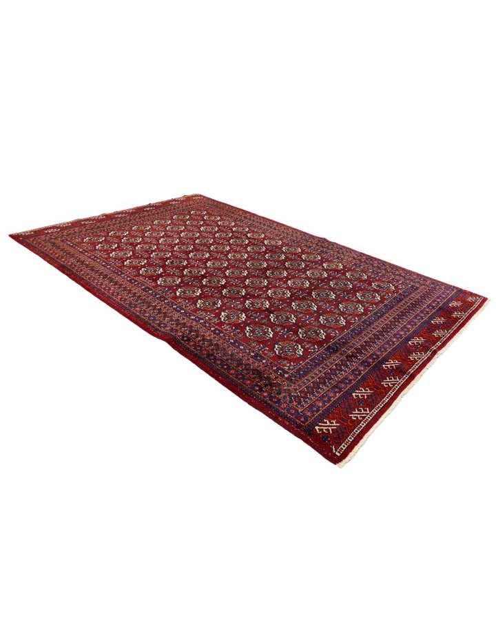 6' 8 x 9' 11 Hand Knotted Afghan Ersari Wool Rug