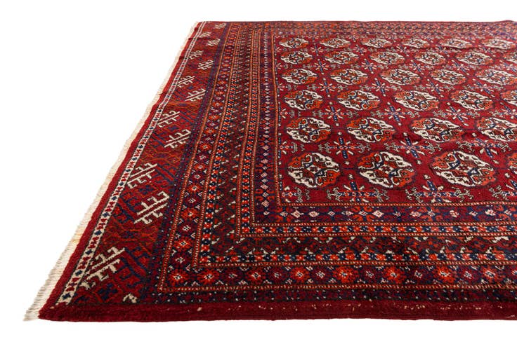 Detail image of 6' 8 x 9' 11 Hand Knotted Afghan Ersari Wool Rug