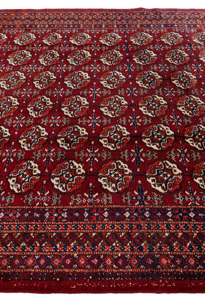 6' 8 x 9' 11 Hand Knotted Afghan Ersari Wool Rug