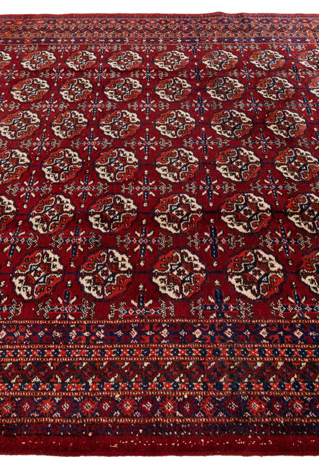 Detail image of 6' 8 x 9' 11 Hand Knotted Afghan Ersari Wool Rug