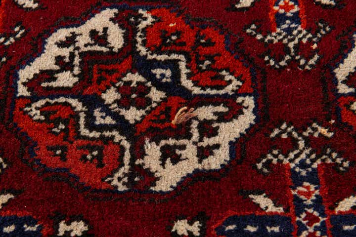 6' 8 x 9' 11 Hand Knotted Afghan Ersari Wool Rug