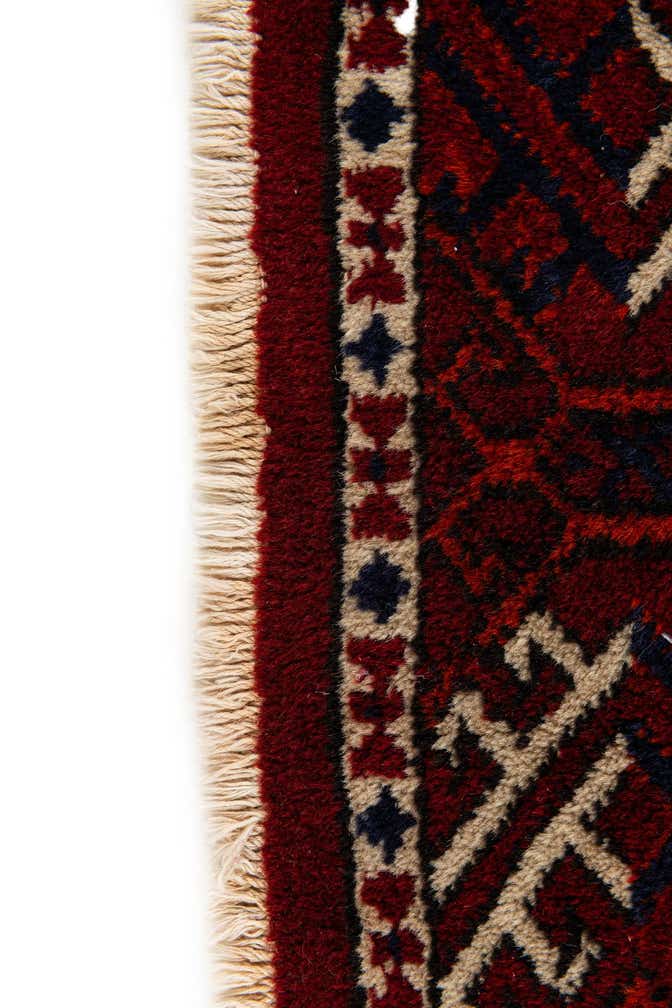 6' 8 x 9' 11 Hand Knotted Afghan Ersari Wool Rug