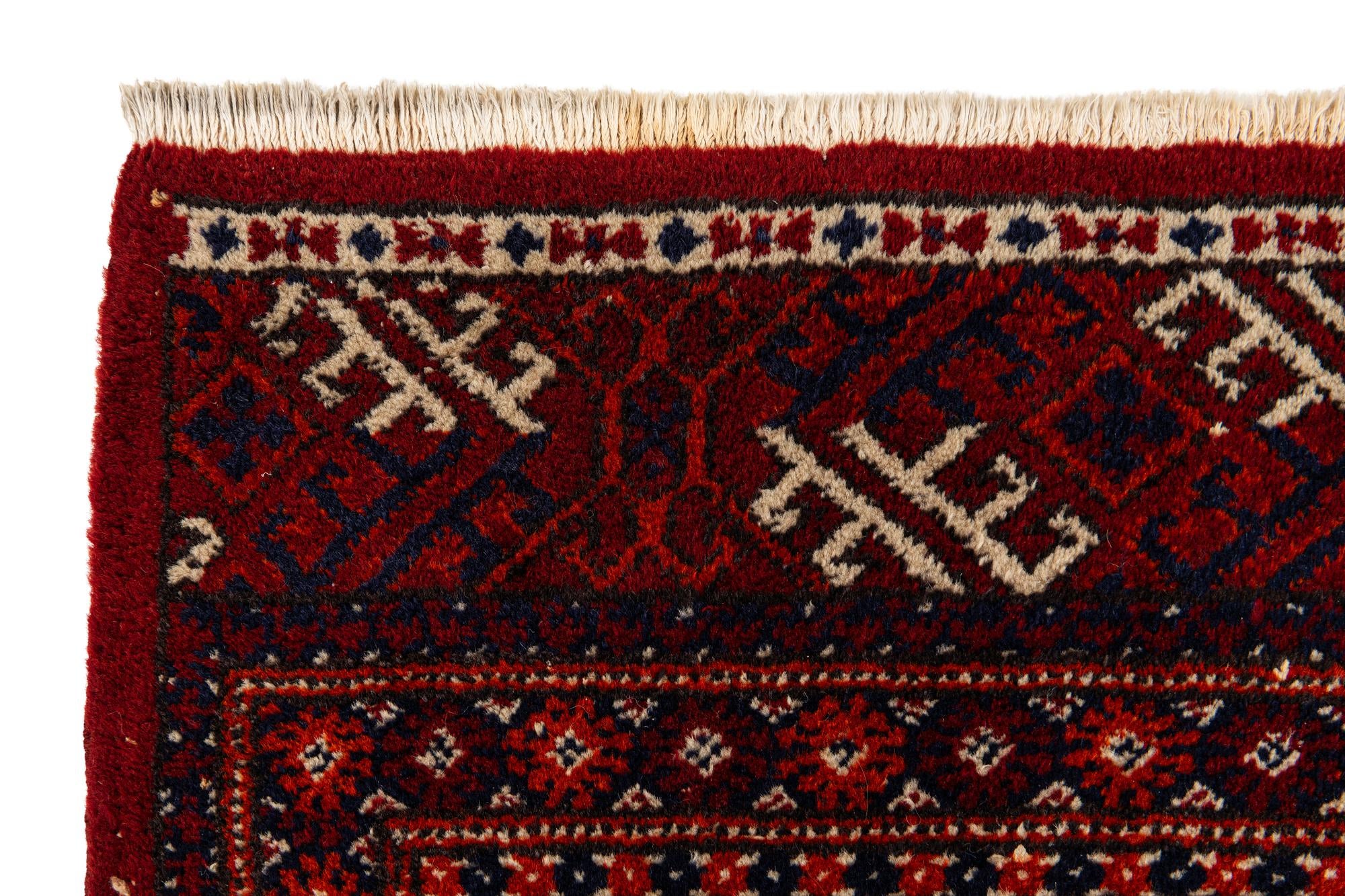 6' 8 x 9' 11 Hand Knotted Afghan Ersari Wool Rug