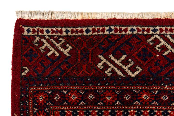 6' 8 x 9' 11 Hand Knotted Afghan Ersari Wool Rug