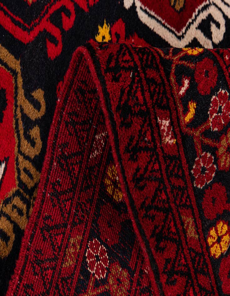 Detail image of 7' 2 x 9' 10  Hand Knotted Afghan Ersari Wool Rug
