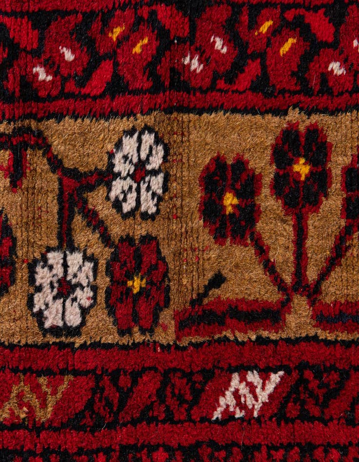 Detail image of 7' 2 x 9' 10  Hand Knotted Afghan Ersari Wool Rug
