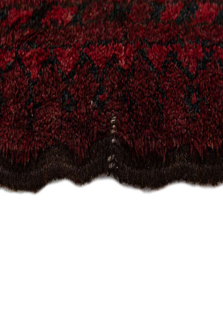 4' 2 x 5' 3 Hand Knotted Afghan Ersari Wool Rug
