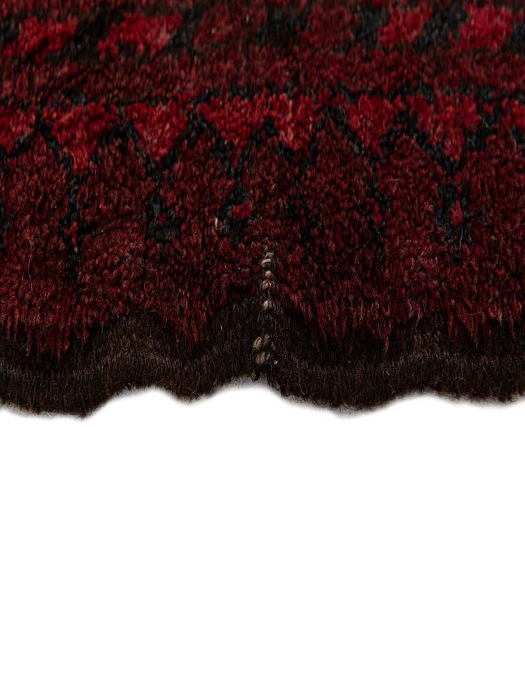 Detail image of 4' 2 x 5' 3  Hand Knotted Afghan Ersari Wool Rug