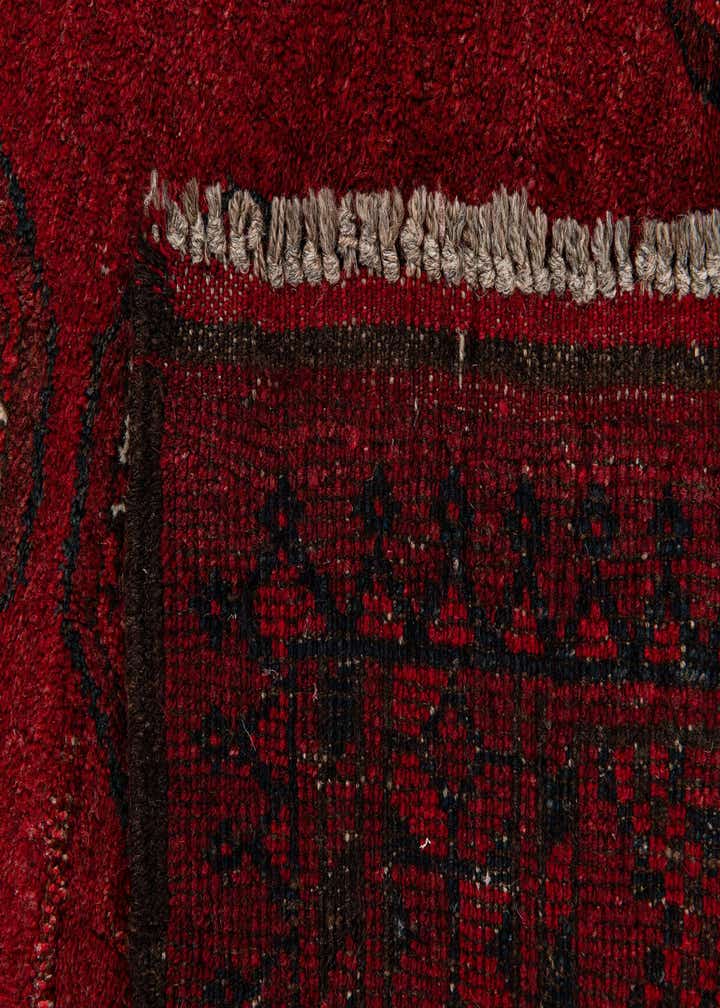4' 2 x 5' 3 Hand Knotted Afghan Ersari Wool Rug