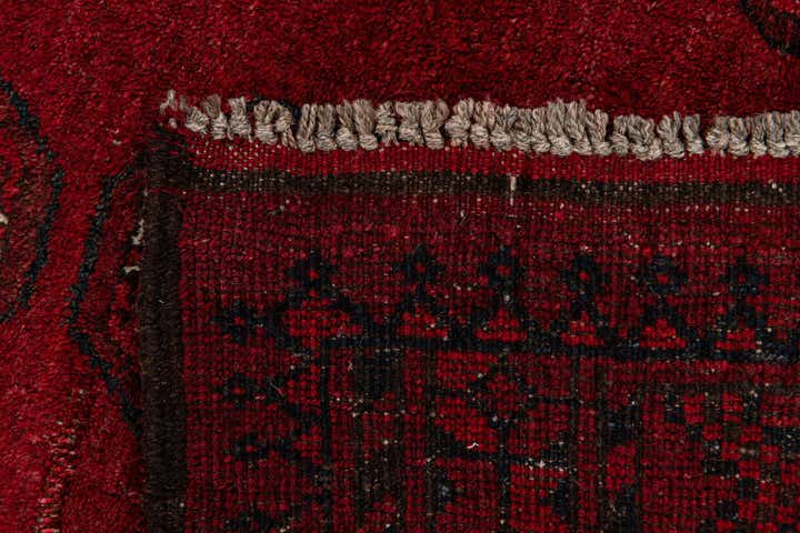 4' 2 x 5' 3 Hand Knotted Afghan Ersari Wool Rug