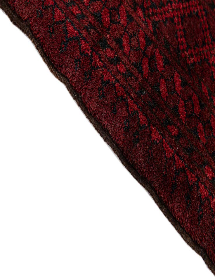 Detail image of 4' 2 x 5' 3  Hand Knotted Afghan Ersari Wool Rug